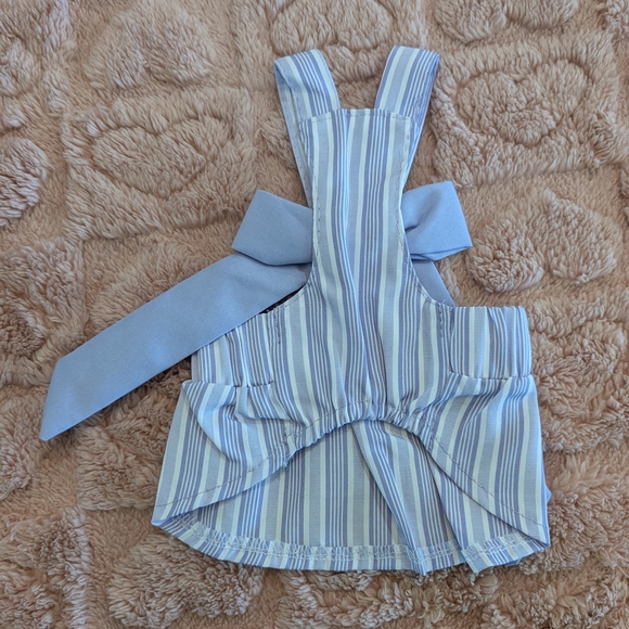2/$10 🐾 New Size XS Elegant Lavender Purple Striped Dog Dress with Bow 🐾 - Picture 2 of 8